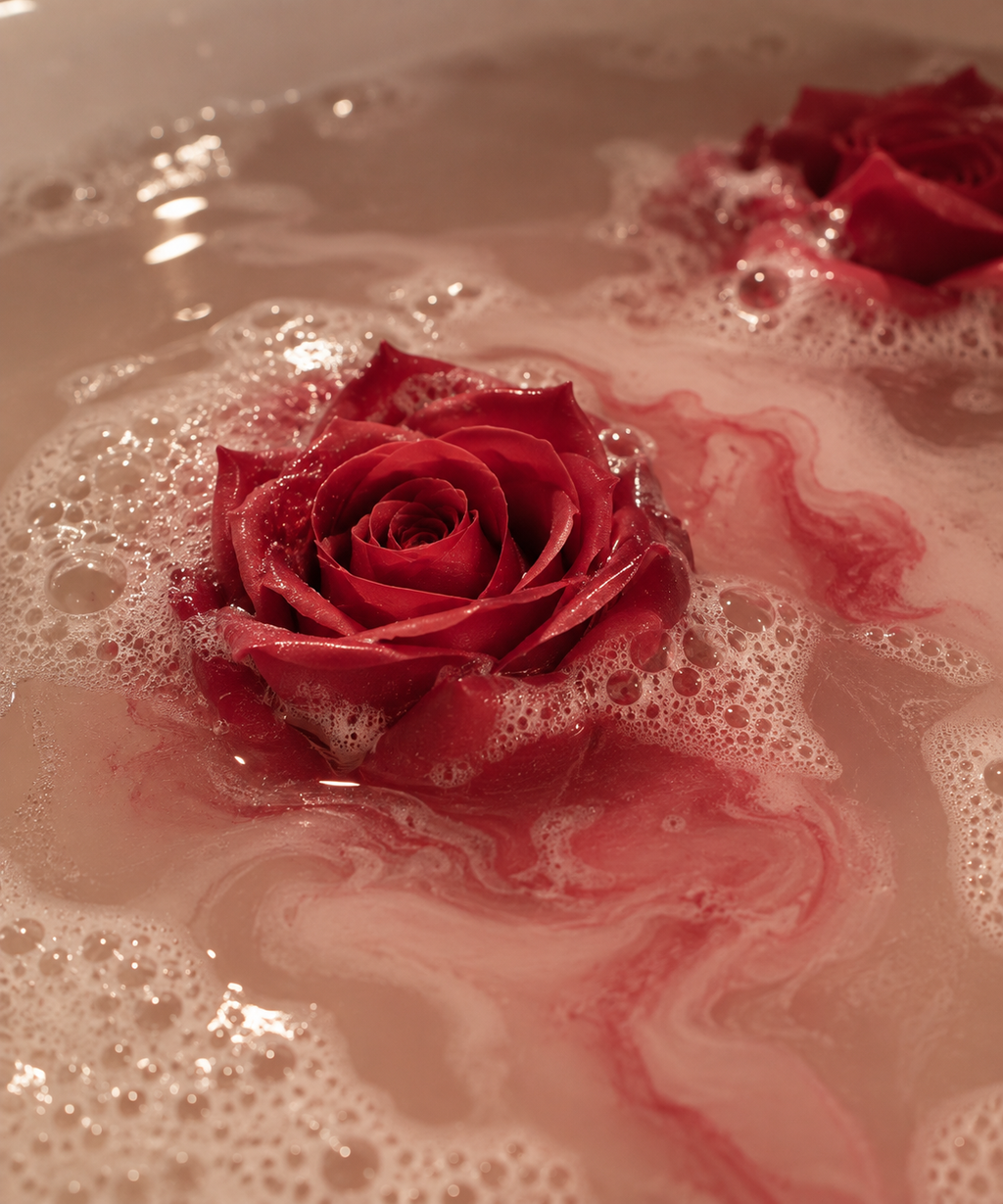 Bouquet de fleurs savon - Rose rouge