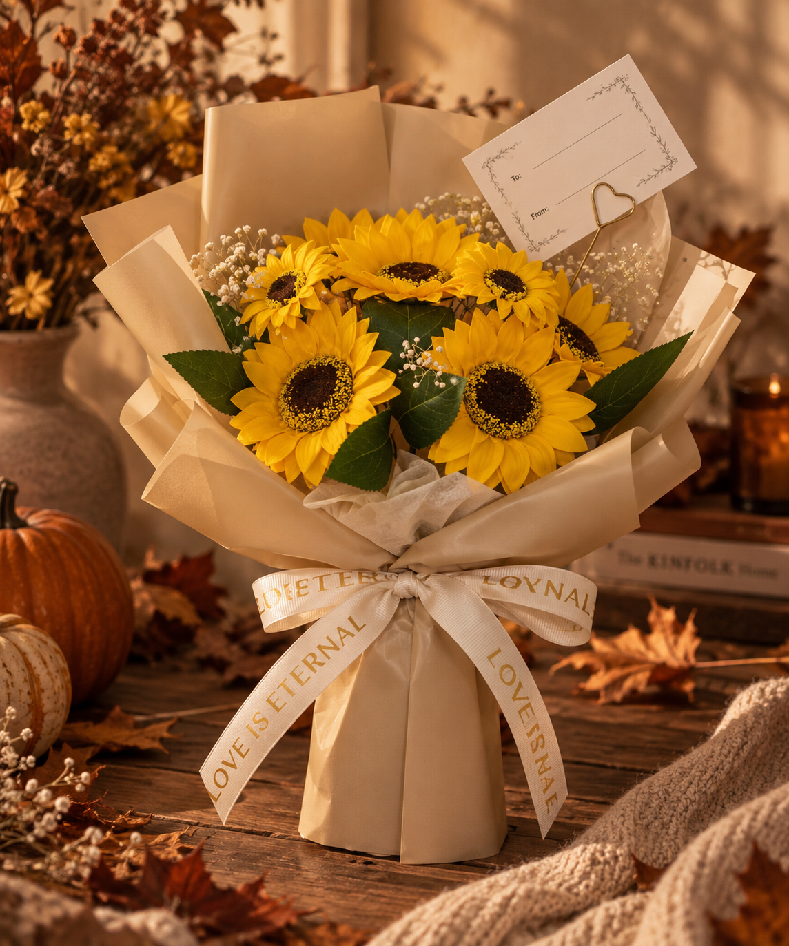 Bouquet de fleurs savon - Tournesol