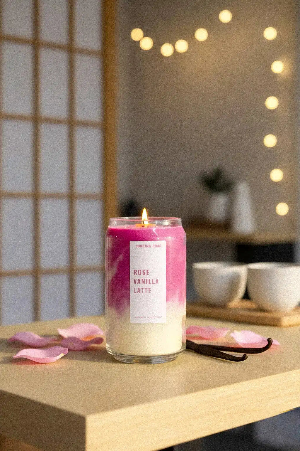 Rose vanilla latte