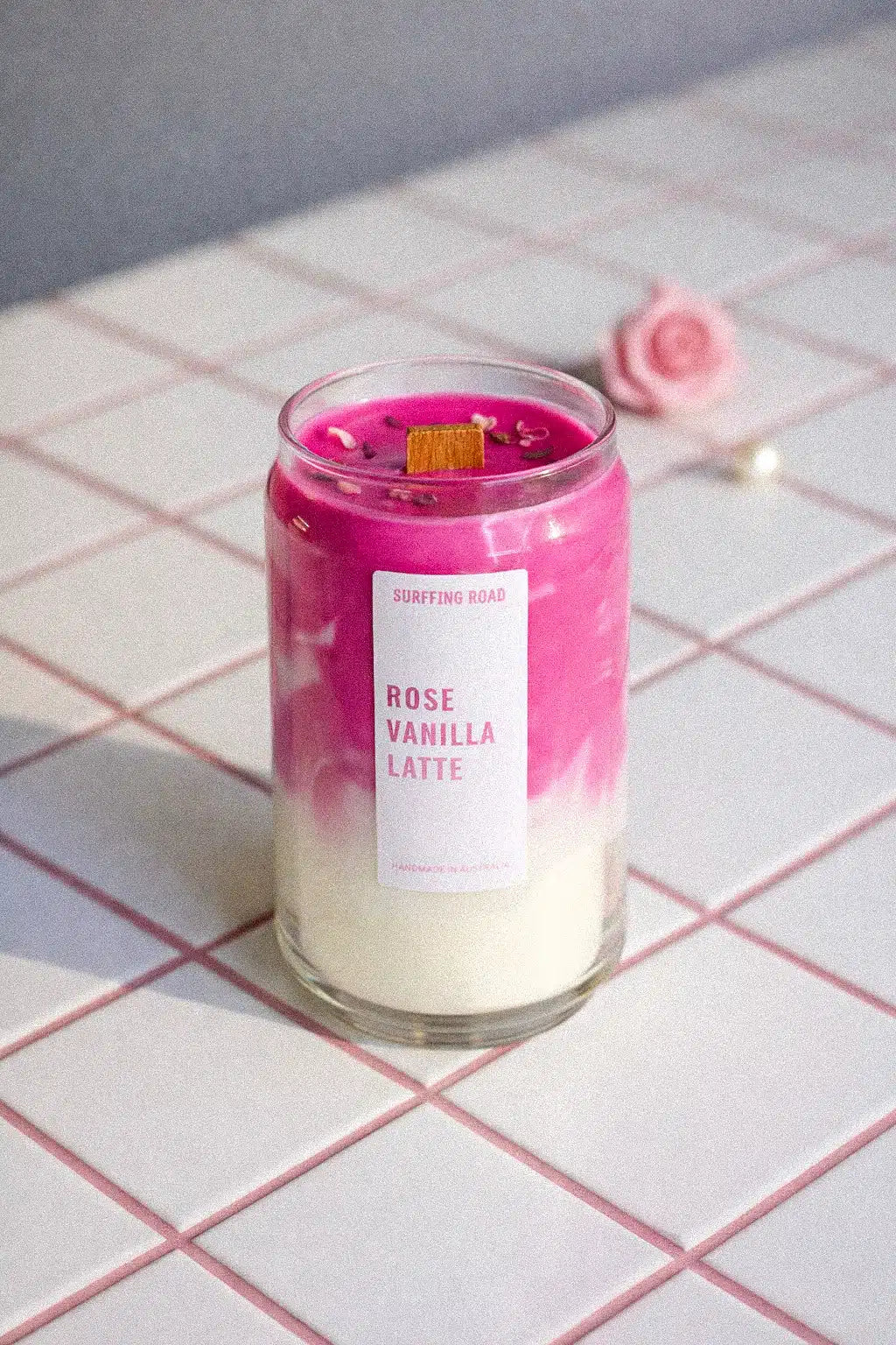 Rose vanilla latte