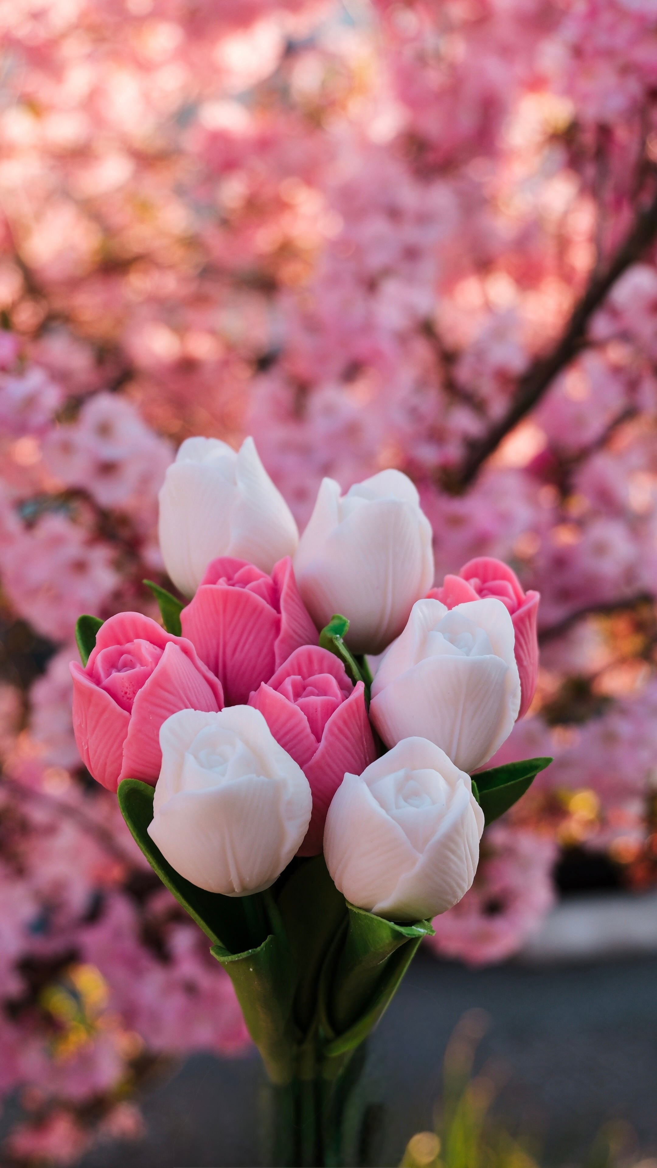 Bouquet 5 tulipes parfumées