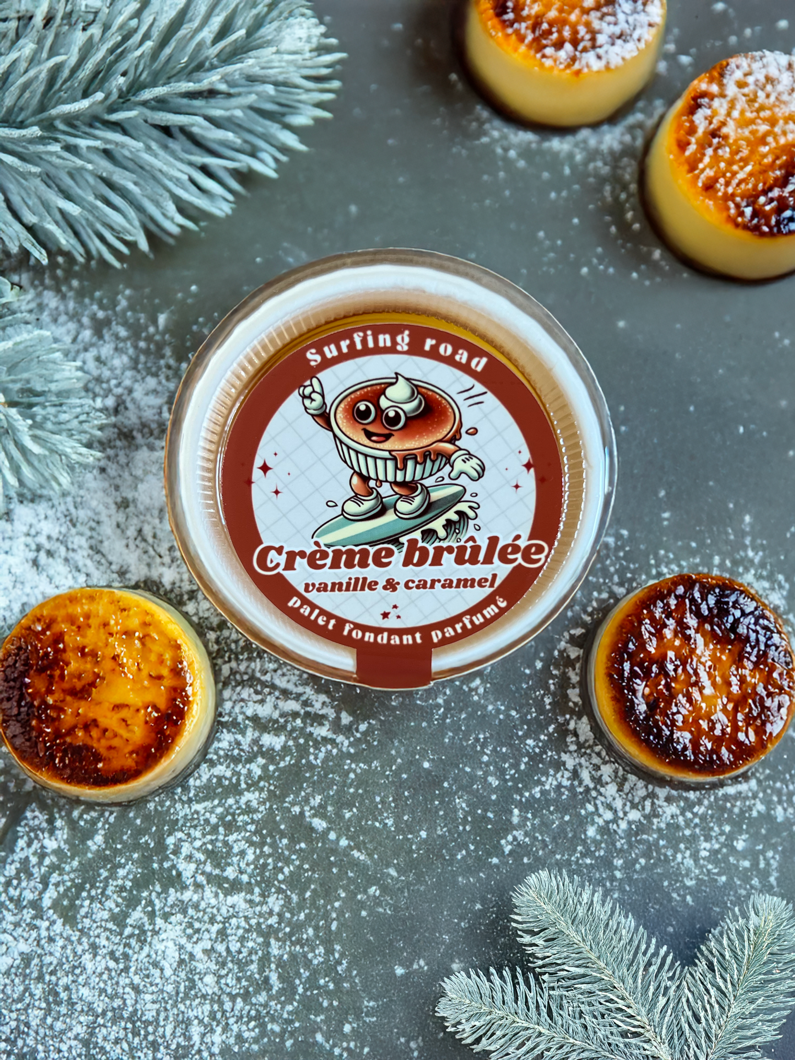 Palet fondant - crème brulée