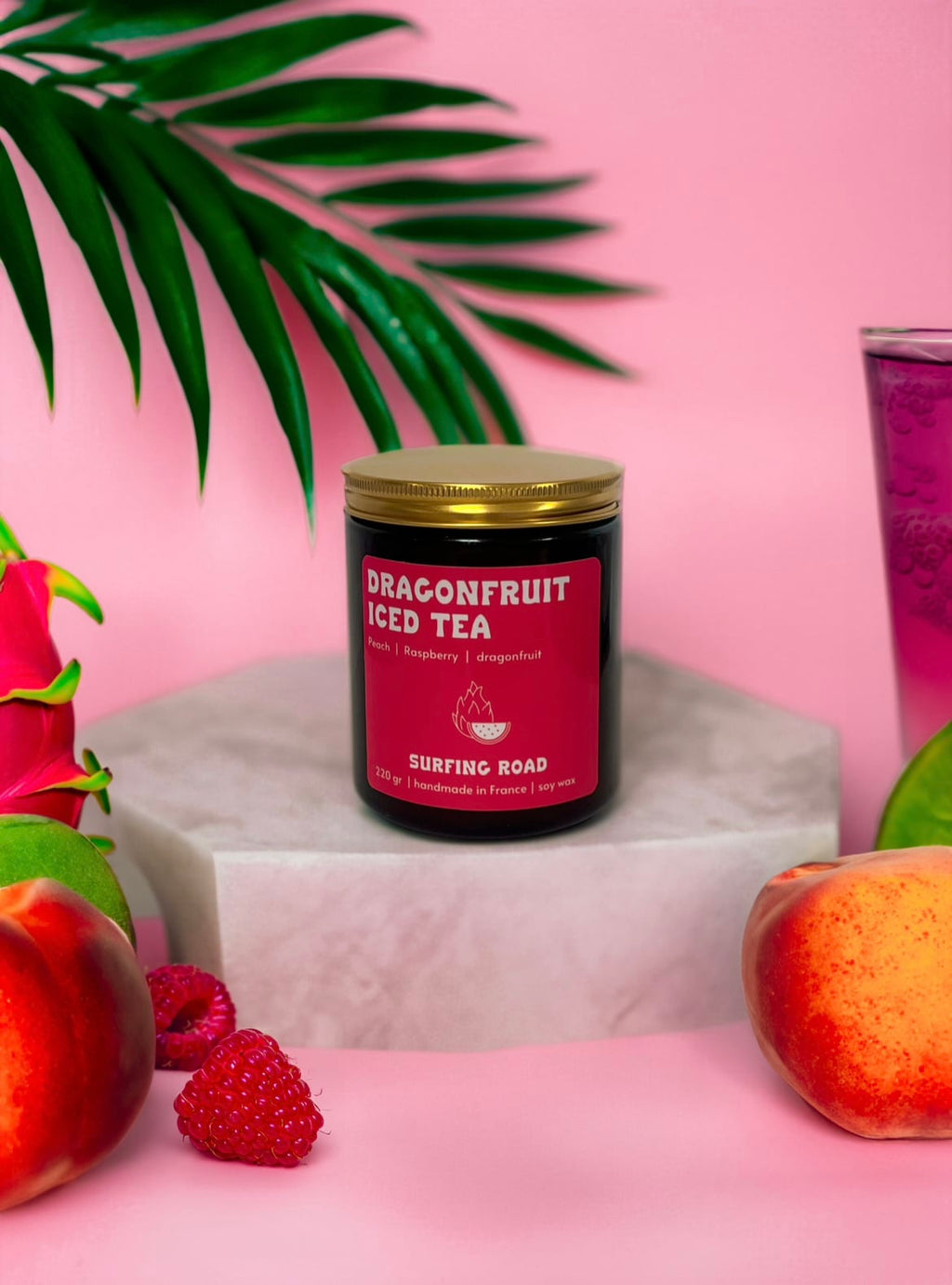 Iced tea fruit du dragon